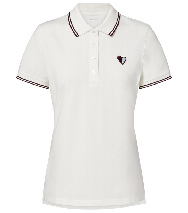 Photo: Tory Burch Cotton-blend piqué polo shirt