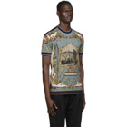 Dolce and Gabbana Multicolor Shepard Print T-Shirt