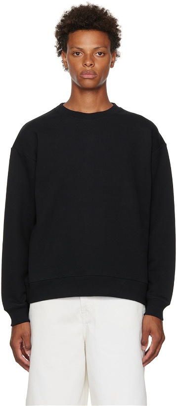 Photo: Dries Van Noten Black Cotton Sweatshirt