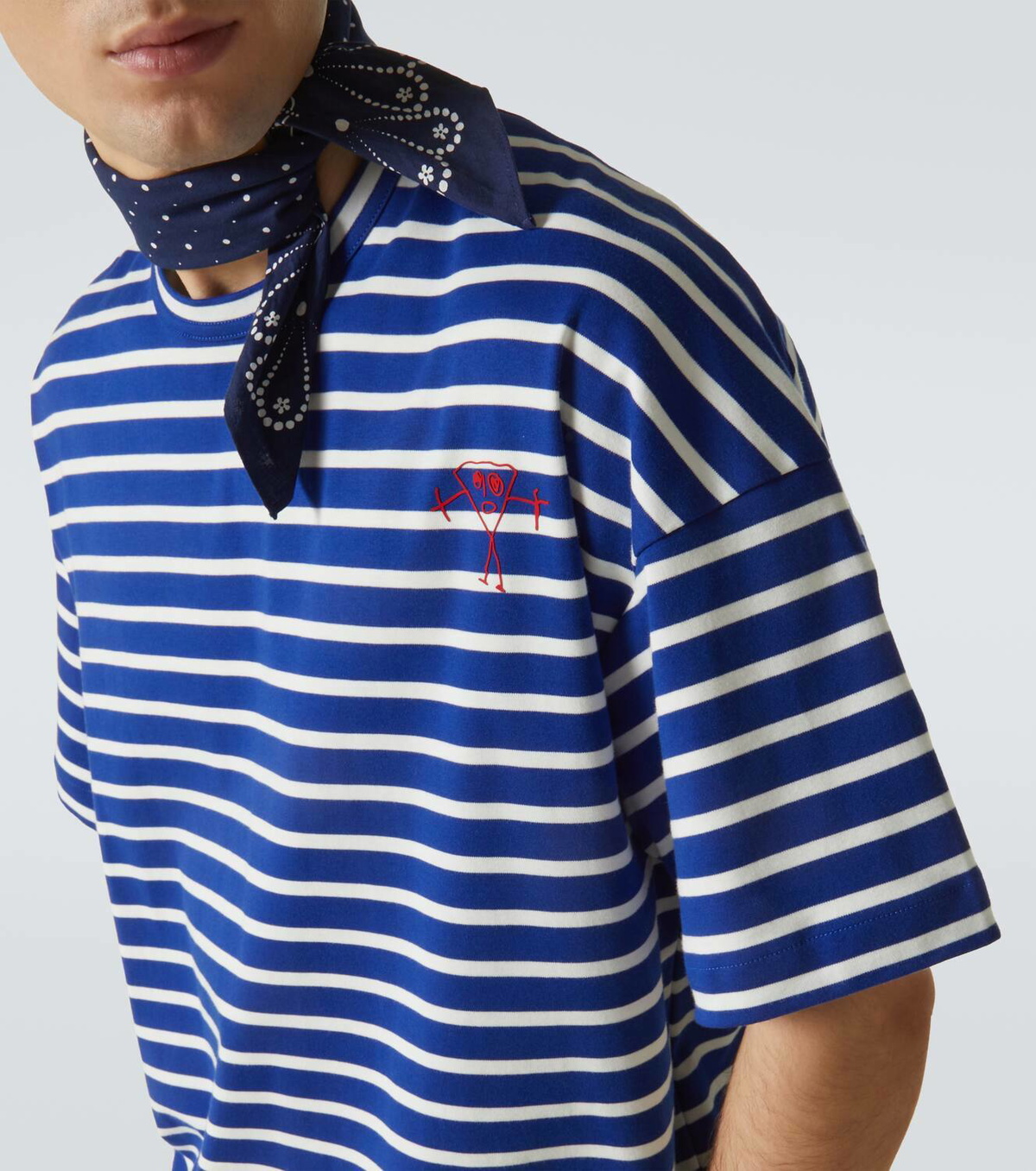 Plan C Striped cotton jersey T-shirt Plan C