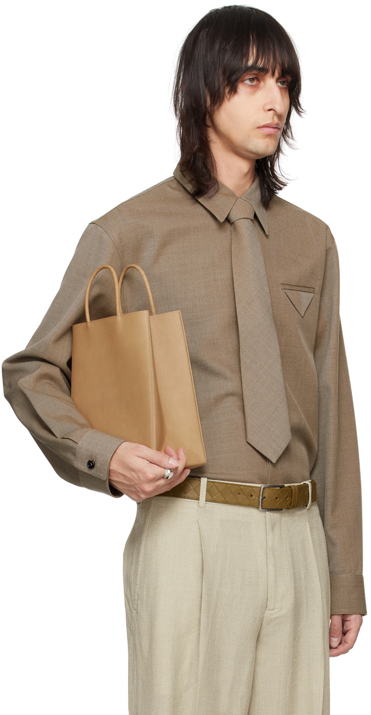Bottega Veneta Brown Triangle Shirt Bottega Veneta