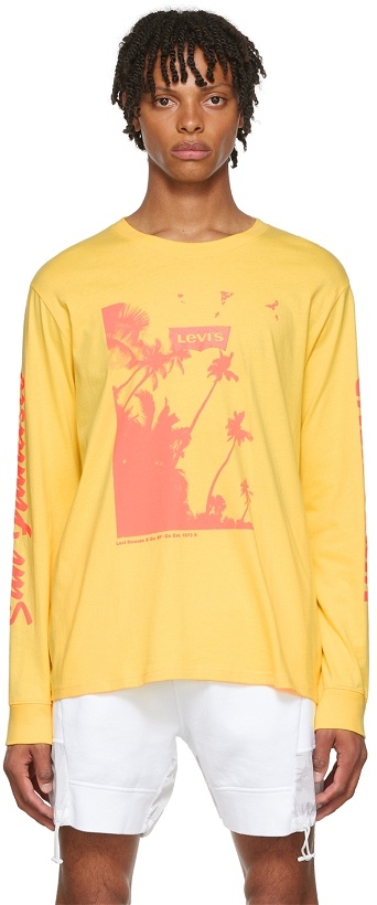 Photo: Levi's Yellow Cotton T-Shirt