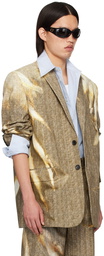 Y/Project Beige Sun Bleached Blazer