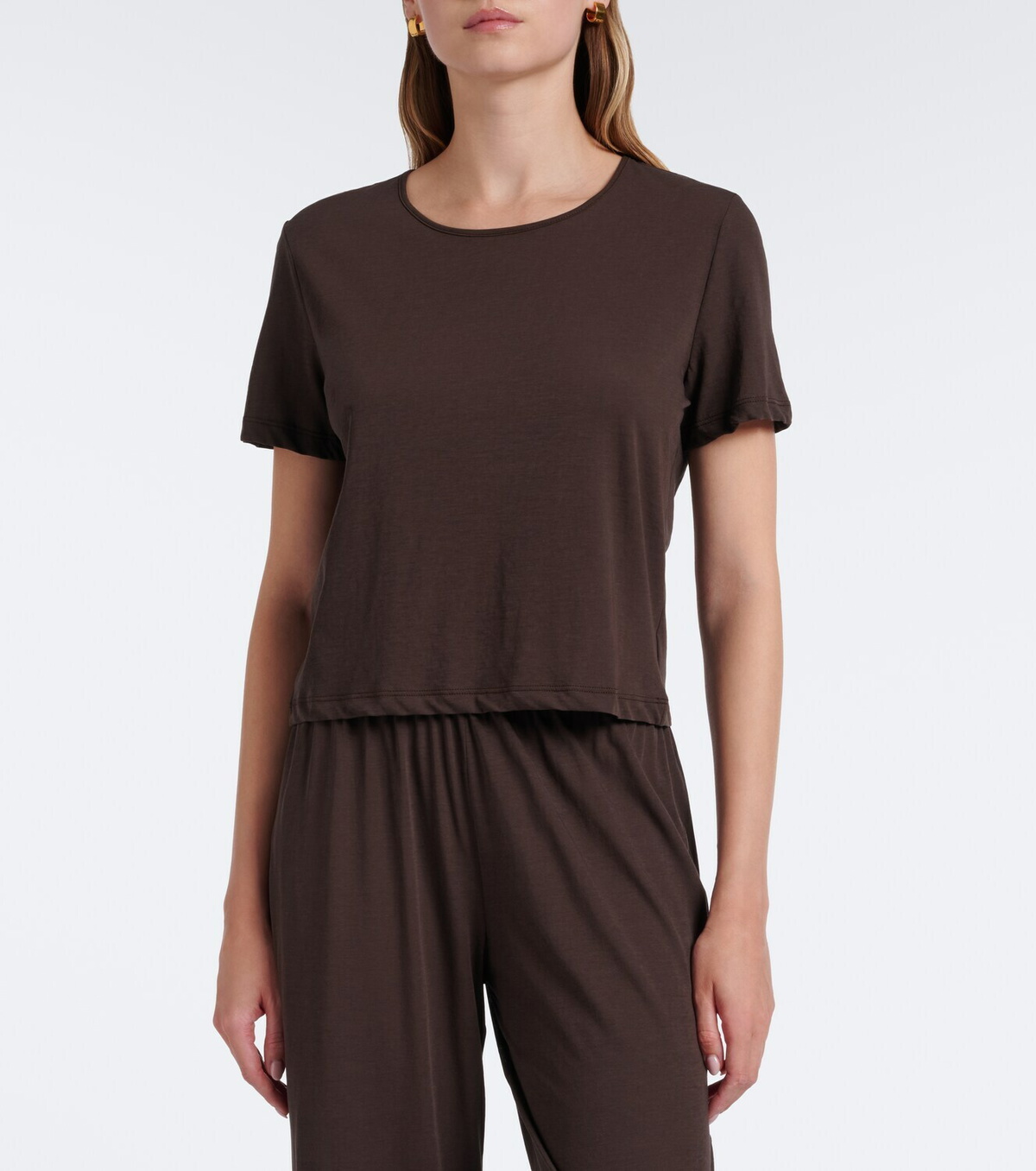 Leset Milo cropped cotton T-shirt