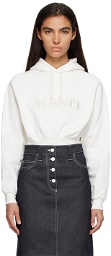 SUNNEI White Embroidered Hoodie