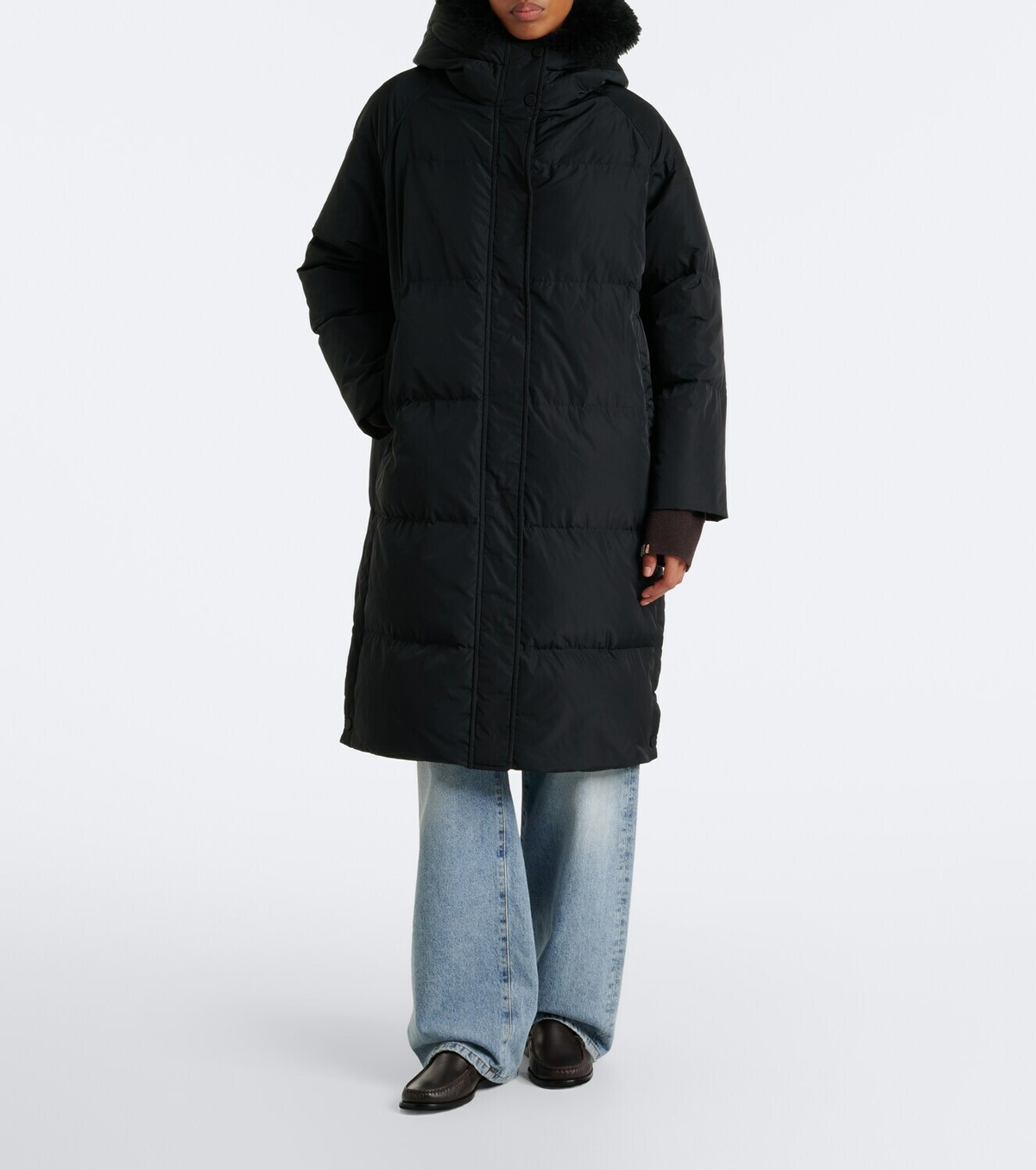 Yves Salomon Hooded down coat