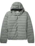 John Elliott - Carson Slim-Fit Quilted Nylon-Blend Hooded Down Jacket - Gray