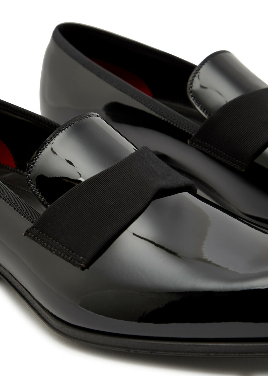 Tom Ford Edgar Patent Leather Evening Loafers Black