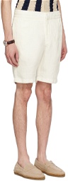Orlebar Brown White Cornell Shorts