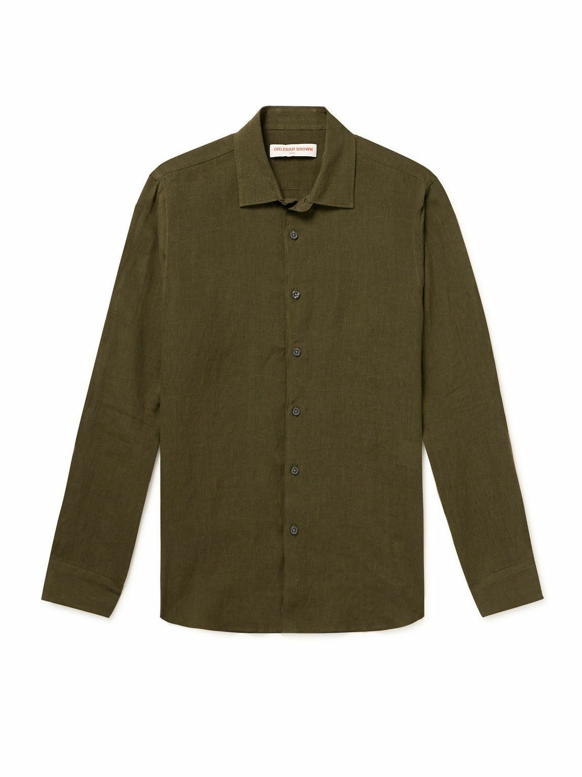 Orlebar Brown - Giles Linen Shirt - Green Orlebar Brown
