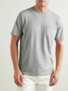Hartford - Pocket Garment-Dyed Cotton-Jersey T-Shirt - Gray