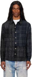Andersson Bell Black Check Layered Shirt