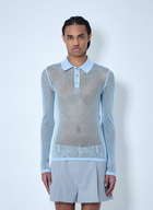 Gucci Embossed Technical Mesh Polo Top