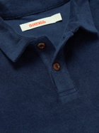 Birdwell - Cotton-Blend Terry Polo Shirt - Blue