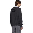 Z Zegna Grey Cashmere Zip-Up Hoodie