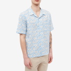 Universal Works Men's Takihyo Print Road Shirt in Blue