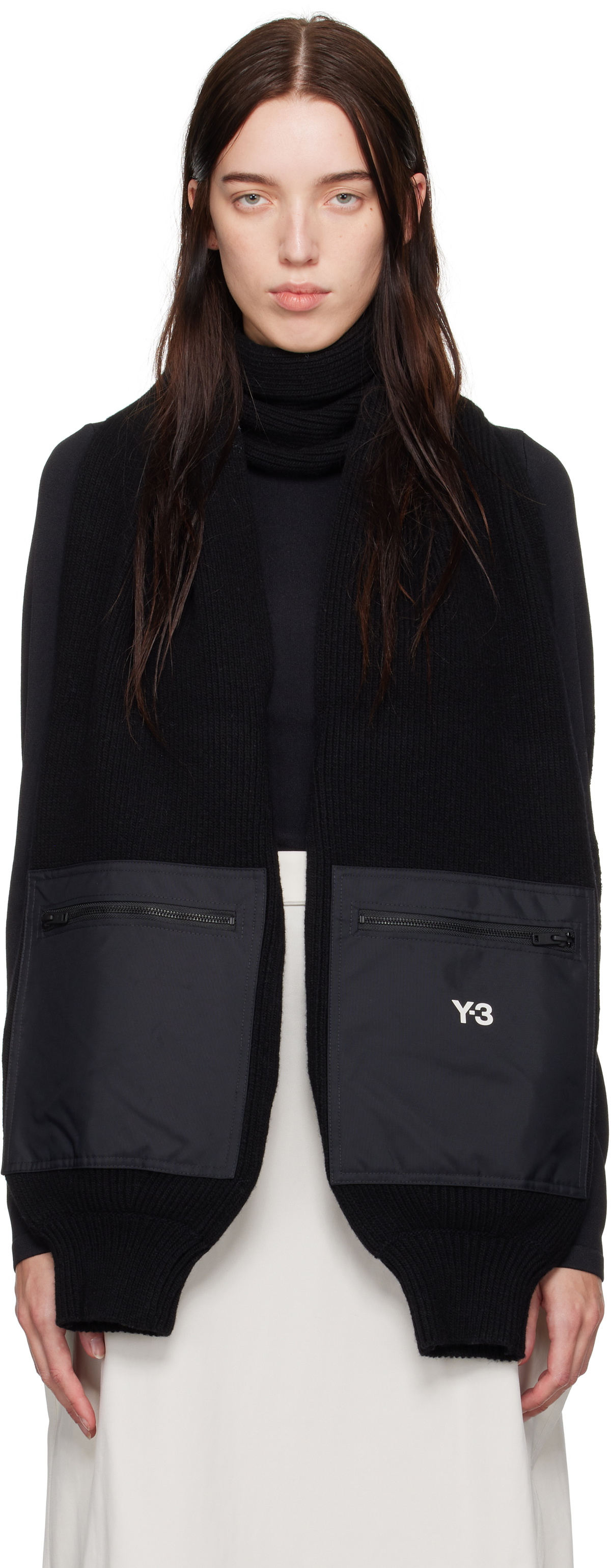 Y-3 Black Sleeve Shawl