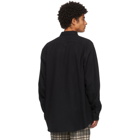 Schnaydermans Black Twill Flannel Non-Binary Shirt