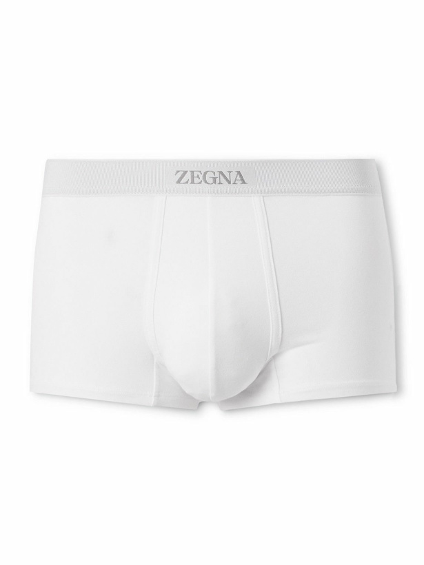 Photo: Zegna - Stretch-Cotton Boxer Briefs - White