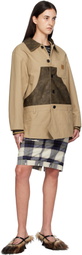 Andersson Bell Beige Carpenter Shorts Inserted Coat