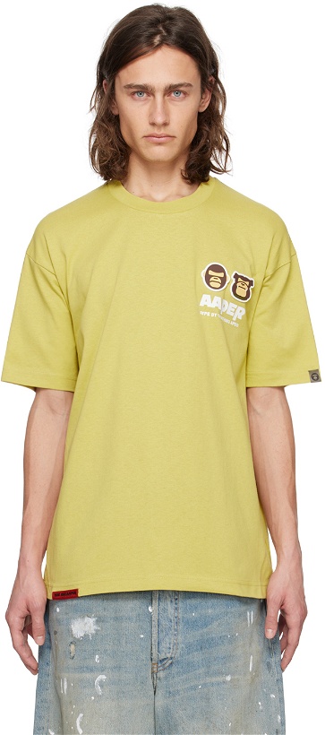 Photo: AAPE by A Bathing Ape Yellow Patch T-Shirt