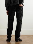 SAINT LAURENT - Straight-Leg Cotton-Corduroy Trousers - Black