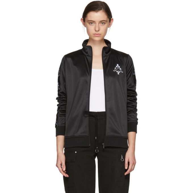 Photo: Marcelo Burlon County of Milan Black and White Kappa Edition Tape Track Jacket