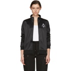 Marcelo Burlon County of Milan Black and White Kappa Edition Tape Track Jacket