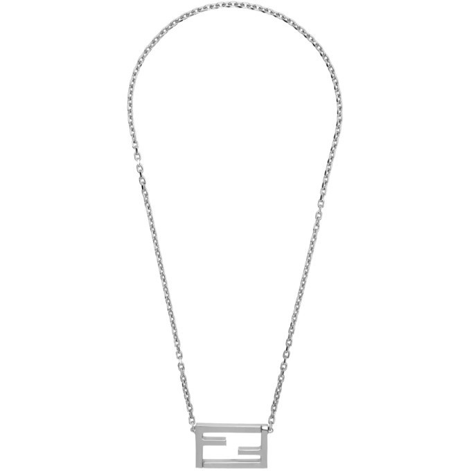 Photo: Fendi Silver Forever Fendi Magnetic Necklace