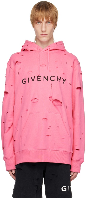 Photo: Givenchy Pink Archetype Hoodie