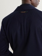 SEASE - Hodded Virgin Wool Blazer - Blue