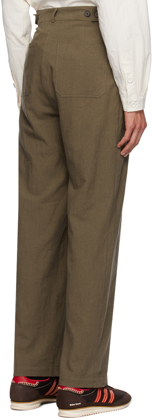 XENIA TELUNTS Brown Typewriter Trousers