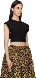 ALAÏA Black Belted Blouse