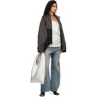 MM6 Maison Margiela Silver Classic Faux-Leather Tote