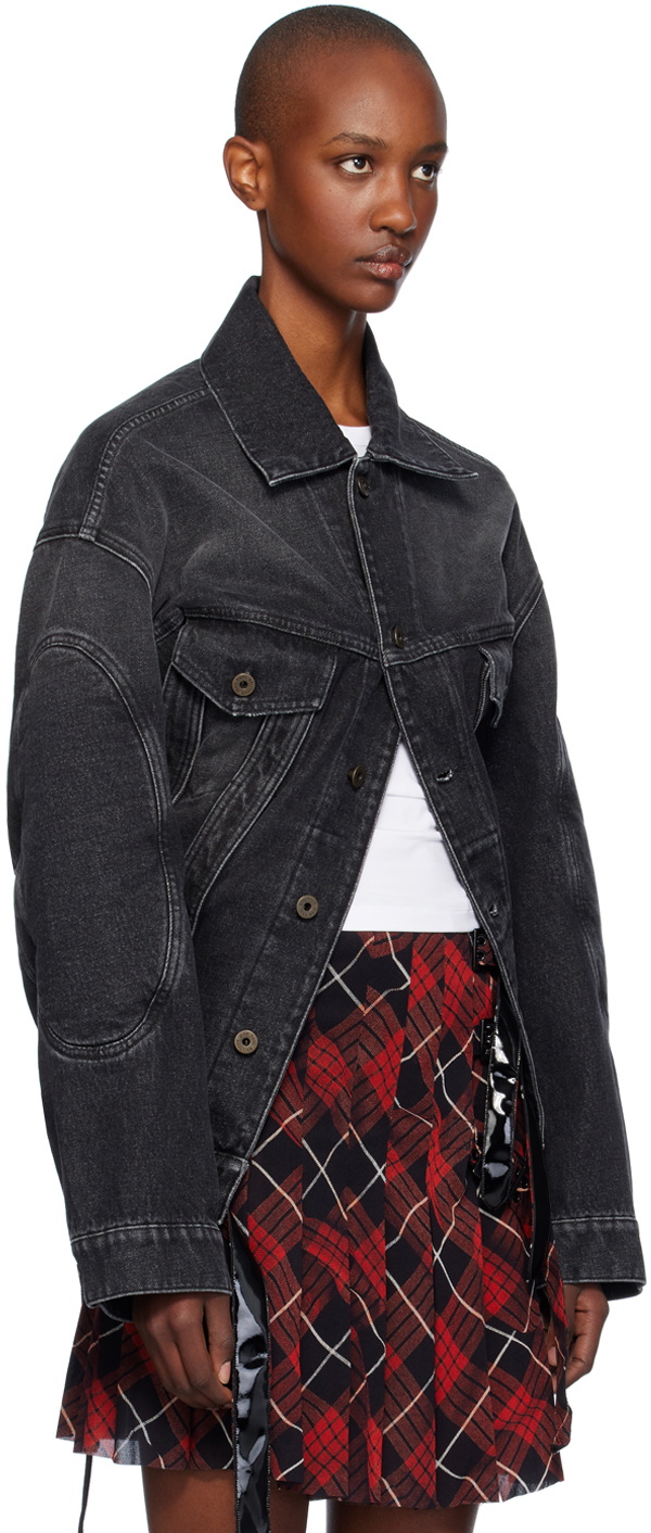 Jean Paul Gaultier Black Lacing Denim Jacket Jean Paul Gaultier Jean Paul Gaultier Black Lacing Denim Jacket Jean Paul Gaultier