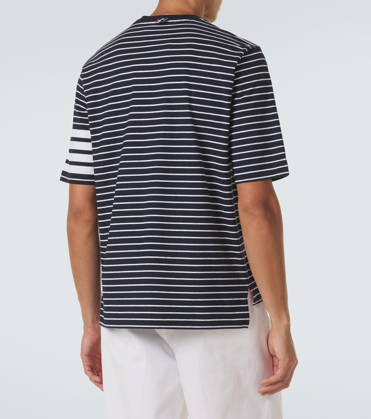 Thom Browne 4-Bar striped cotton T-shirt
