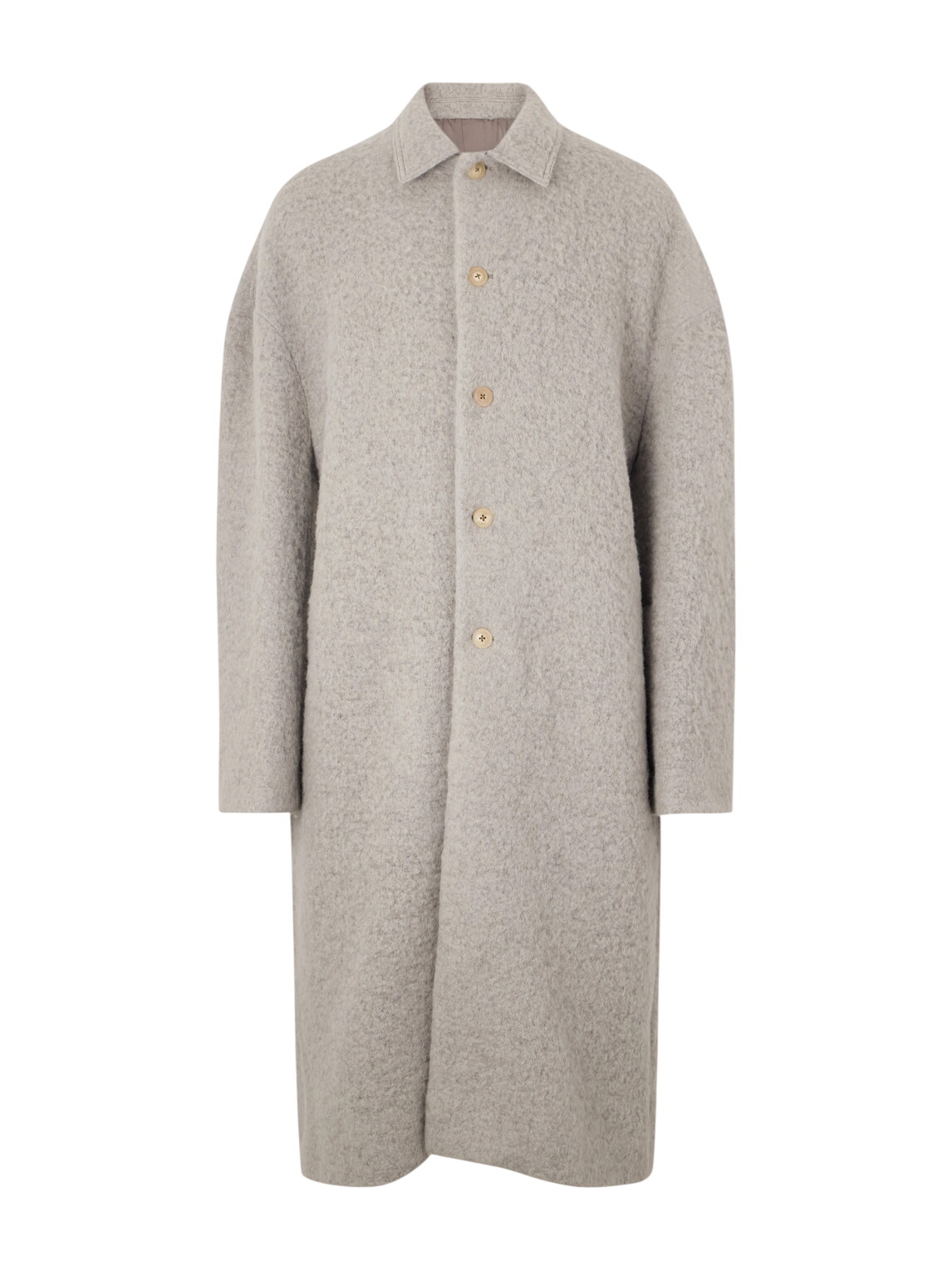 Rick Owens Black Wool JMF Peacoat Rick Owens