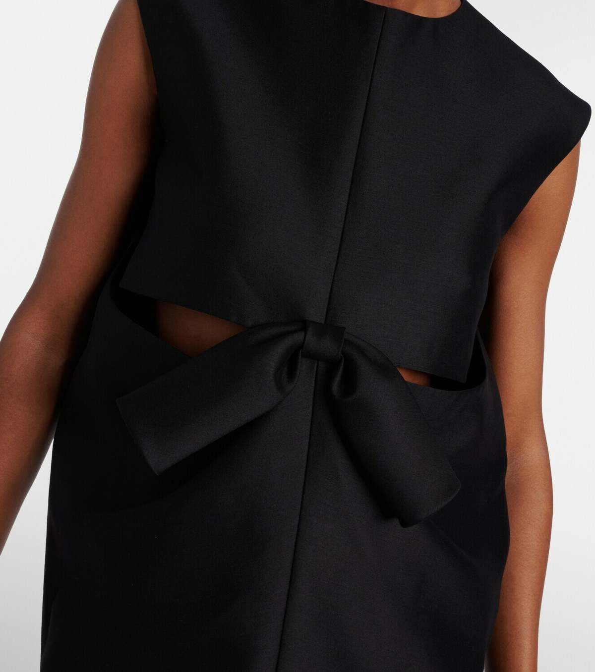 Balenciaga Cutout crêpe satin midi dress