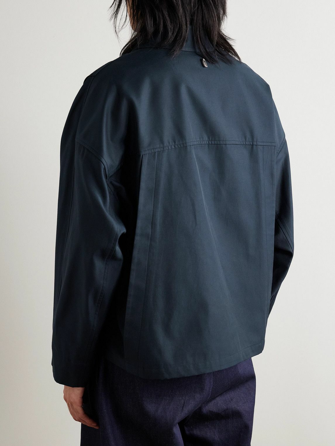 LE 17 SEPTEMBRE - Panelled Cotton-Blend Twill Jacket - Blue