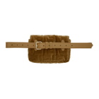 Fendi Brown Velvet Mini Forever Fendi Belt Bag