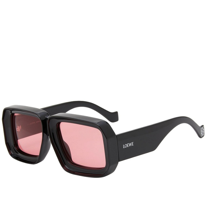 Photo: Loewe Eyewear Paula's Ibiza Dive Mask Sunglasses in Black 