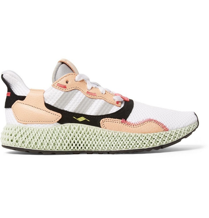 Photo: adidas Consortium - Hender Scheme ZX 4000 4D Leather and Mesh Sneakers - White