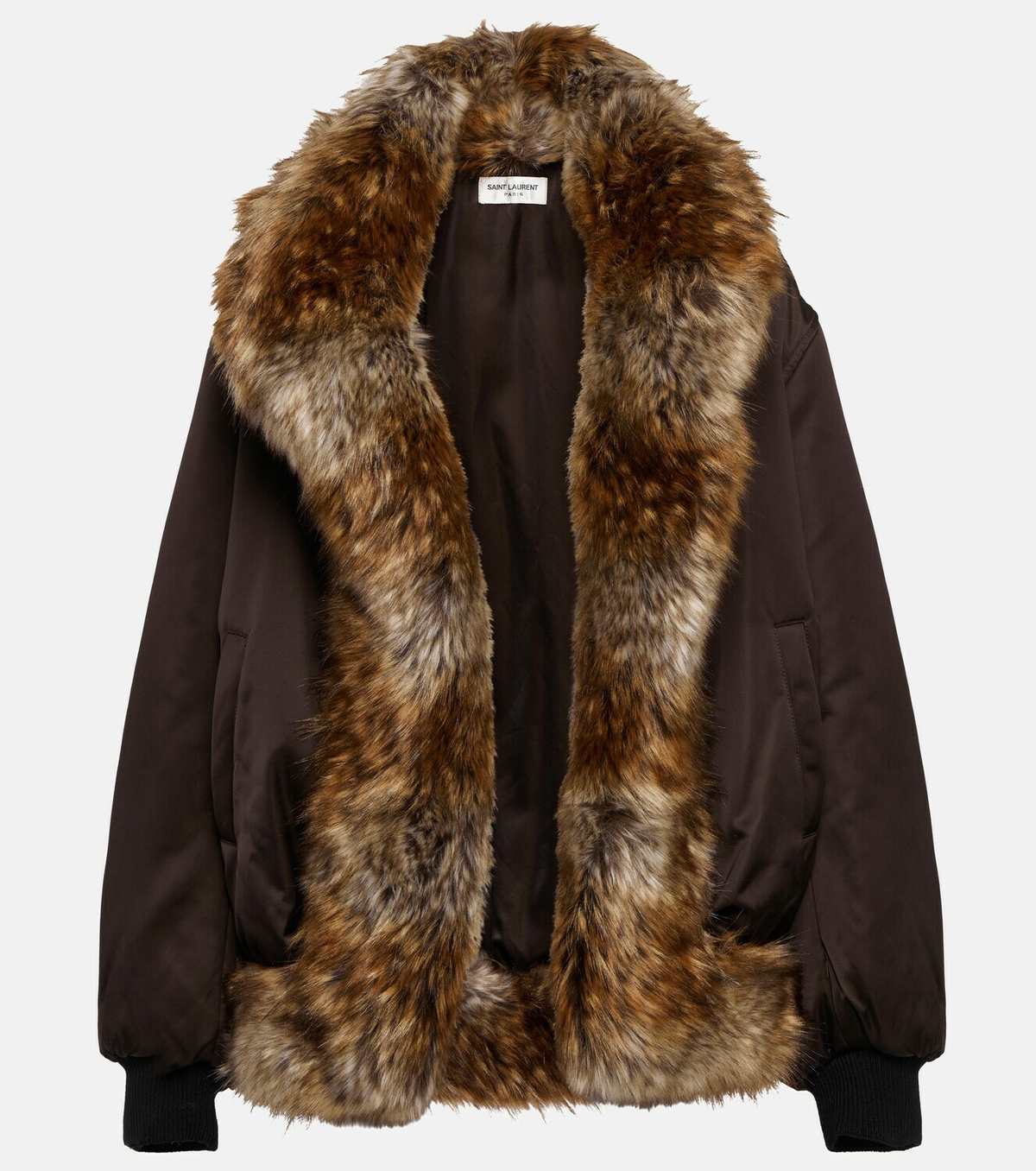 Saint Laurent inspired faux fur deals jacket