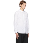 Comme des Garcons Homme Deux White Cotton Broad Stripe Shirt