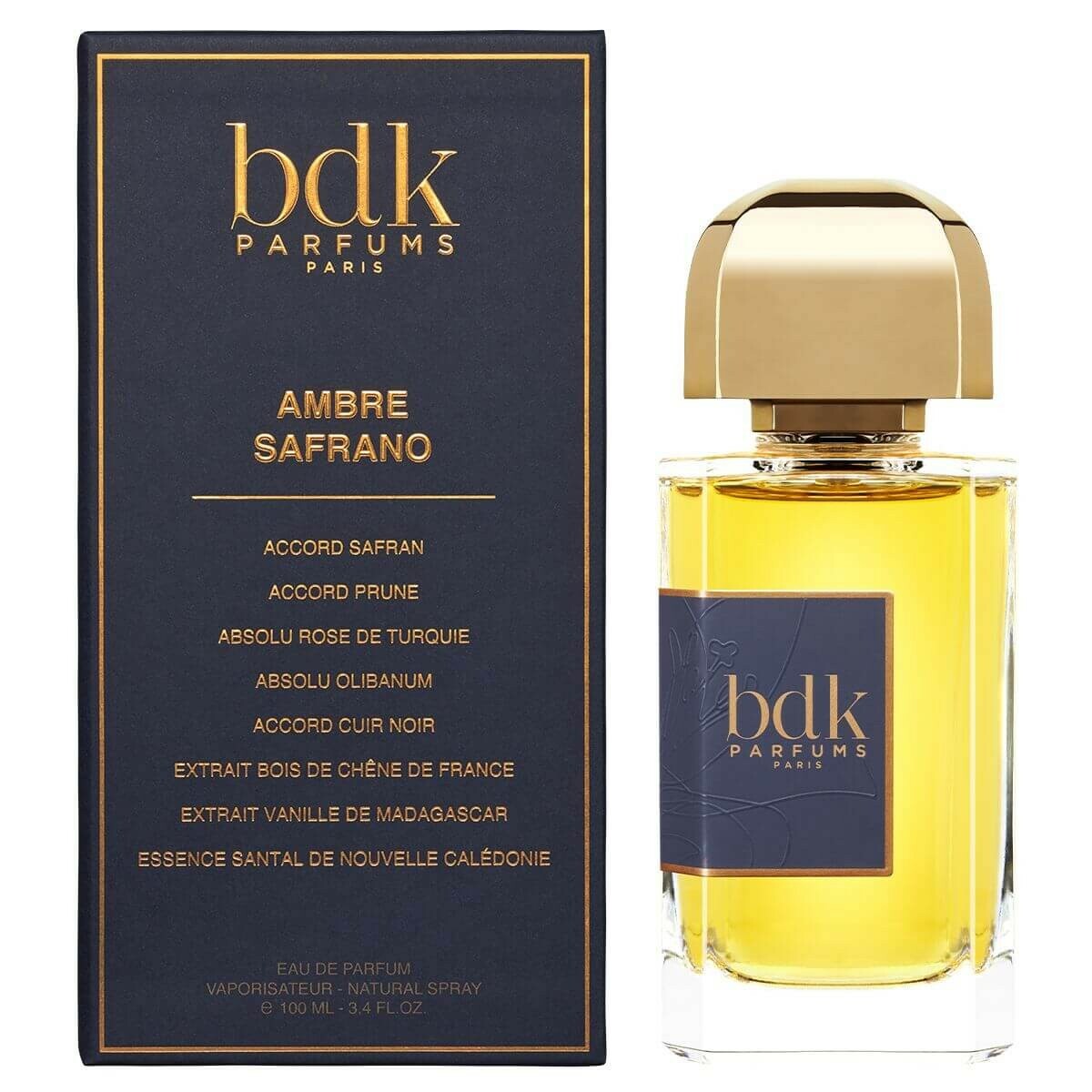 BDK Parfums Unisex Ambre Safrano EDP Spray 3.4 oz Fragrances 3760035450726