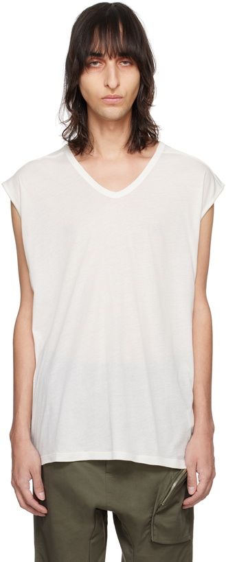 Photo: thom/krom Off-White V-Neck Tank Top