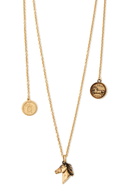 Chloe Charm-embellished Necklace - Gold - One Size