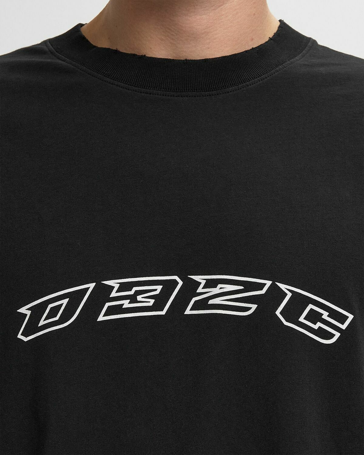032c HANSEL AND GRETEL OVERSIZED T-SHIRT Black Mens Shortsleefe