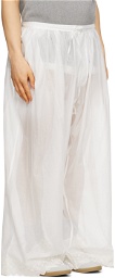 Hed Mayner White Gathered Trousers