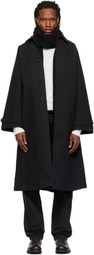 ALEXANDER DIGENOVA Black Canvas Trench Coat